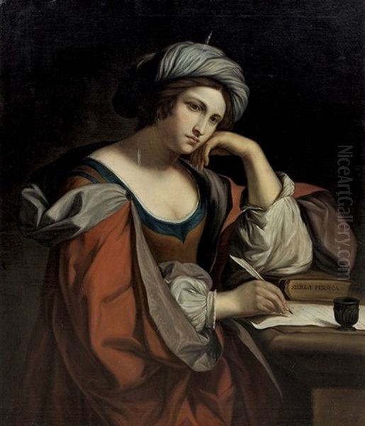 Sibilla Persica Oil Painting by Giovanni Francesco Barbieri
