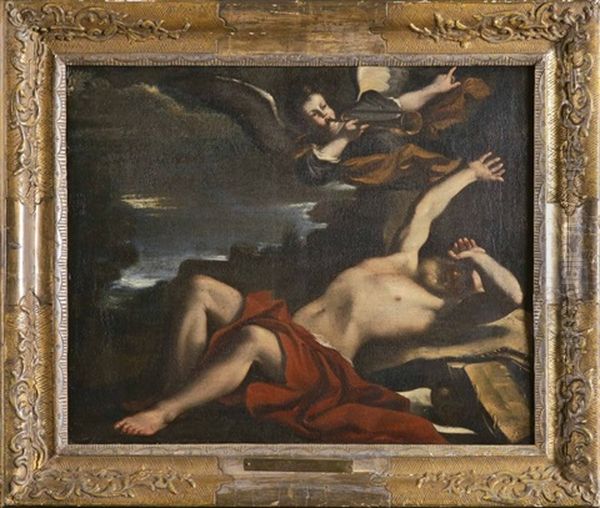 Die Vision Des Heiligen Hieronymus Oil Painting by Giovanni Francesco Barbieri