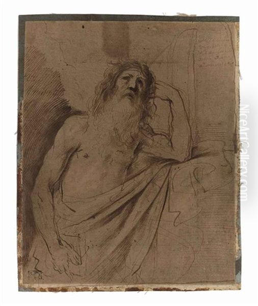 Saint Jerome Oil Painting by Giovanni Francesco Barbieri