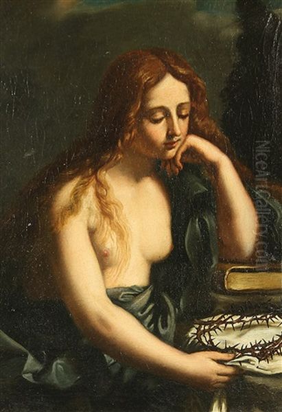 Penitent Magdalen Oil Painting by Giovanni Francesco Barbieri