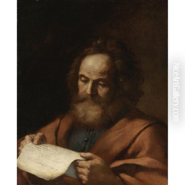 Saint Luke Oil Painting by Giovanni Francesco Barbieri
