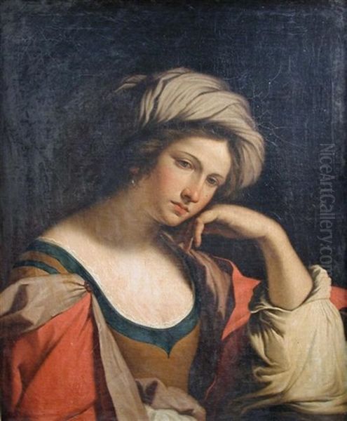 Sambethe, The Persian Sibyl Oil Painting by Giovanni Francesco Barbieri