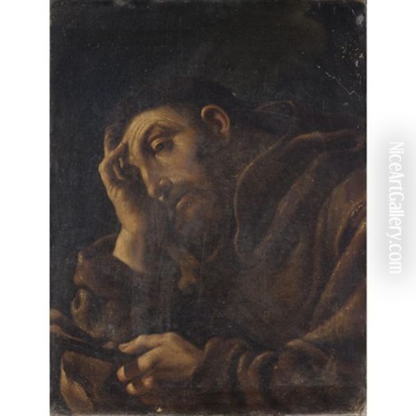 San Francesco Oil Painting by Giovanni Francesco Barbieri