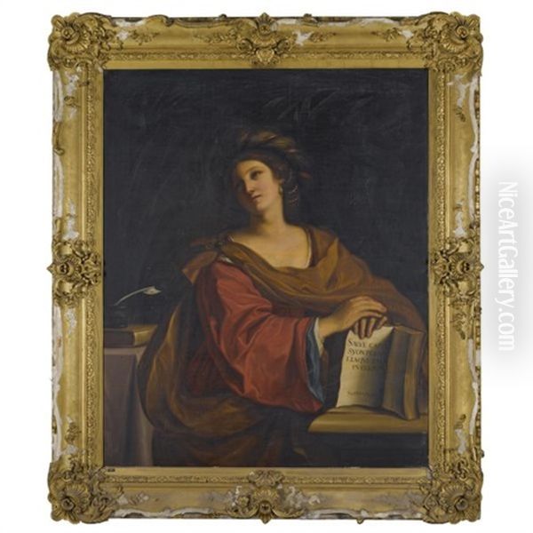 Cento Bolognathe Samian Sybil Oil Painting by Giovanni Francesco Barbieri