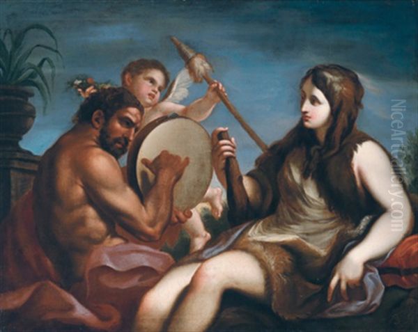 Mythologische Szene Oil Painting by Giovanni Francesco Barbieri