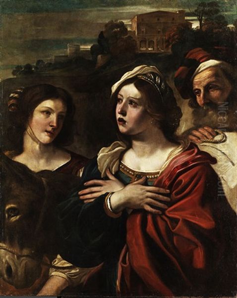 Die Biblische Abigail Oil Painting by Giovanni Francesco Barbieri