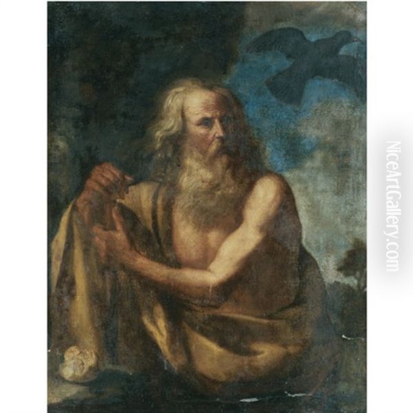 Saint Paul The Hermit Oil Painting by Giovanni Francesco Barbieri