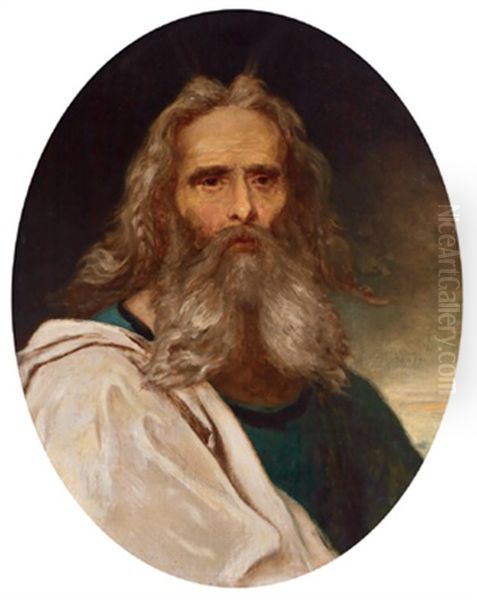 Bildnis Eines Bartigen Mannes Oil Painting by Giovanni Francesco Barbieri