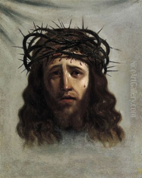 Il Sudario Di Cristo Oil Painting by Giovanni Francesco Barbieri