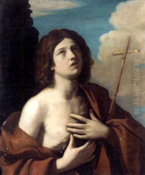 Saint John The Baptist Oil Painting by Giovanni Francesco Barbieri