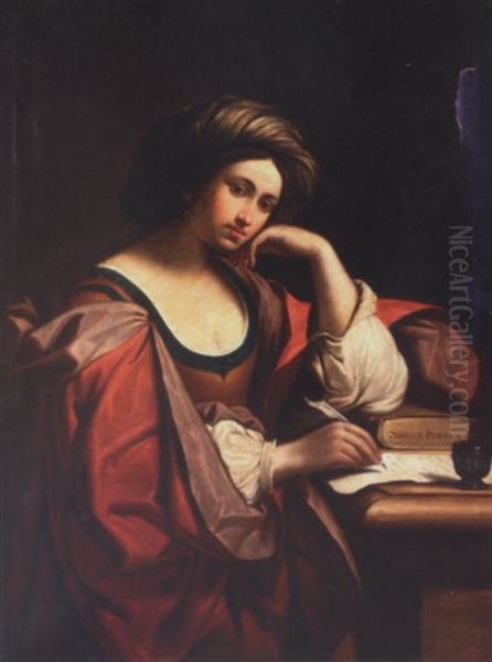 The Persian Sibyl Oil Painting by Giovanni Francesco Barbieri