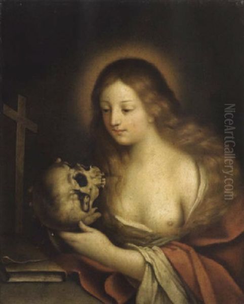 La Maddalena Oil Painting by Giovanni Francesco Barbieri