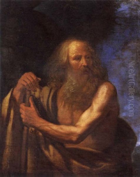 San Girolamo Oil Painting by Giovanni Francesco Barbieri