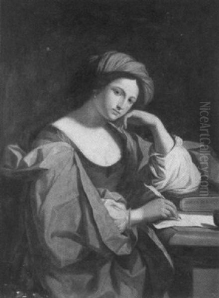 La Sibilla Persica Oil Painting by Giovanni Francesco Barbieri