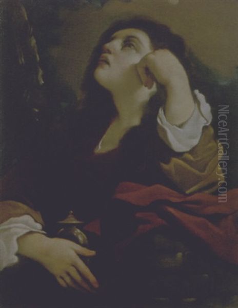 Maddalena Oil Painting by Giovanni Francesco Barbieri