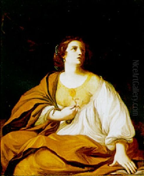 Cleopatra Oil Painting by Giovanni Francesco Barbieri