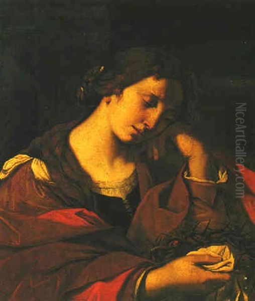 The Penitent Magdalene Oil Painting by Giovanni Francesco Barbieri