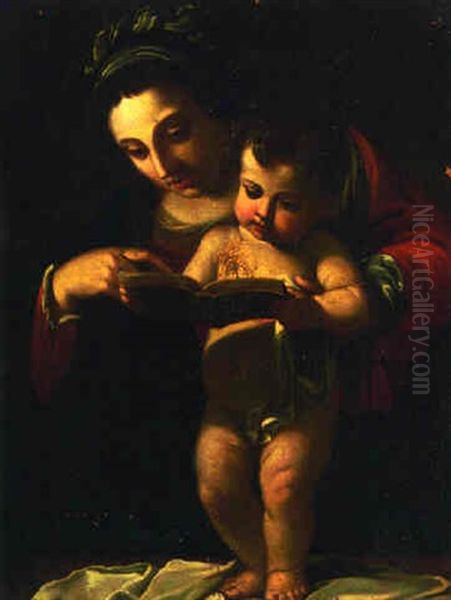 The Madonna And Child Oil Painting by Giovanni Francesco Barbieri