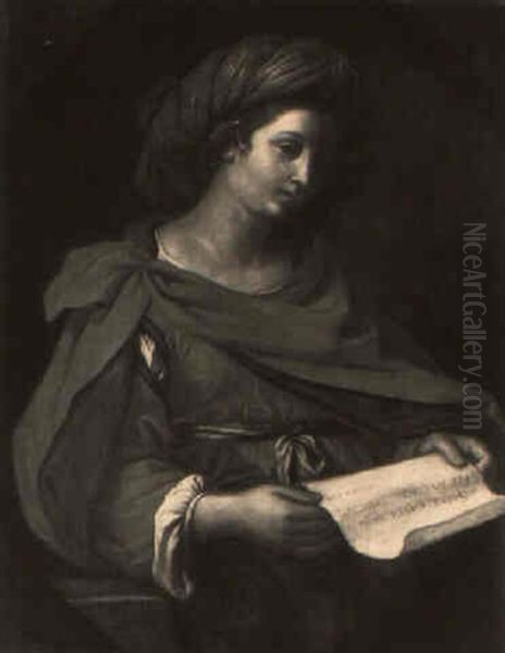 The Cumaen Sibyl Oil Painting by Giovanni Francesco Barbieri
