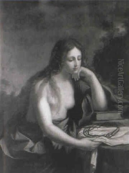 The Penitent Magdalen Oil Painting by Giovanni Francesco Barbieri