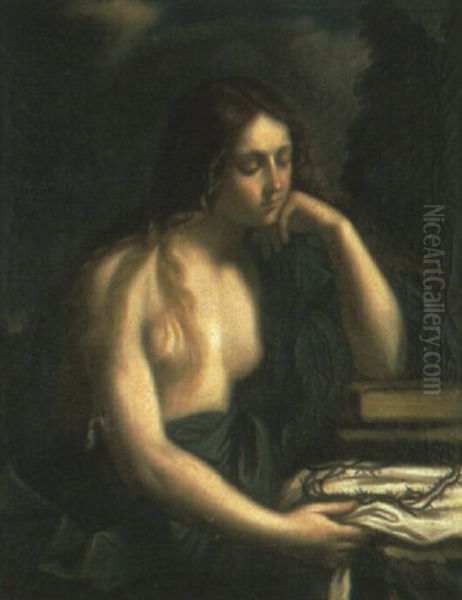 The Penitent Magdalen Oil Painting by Giovanni Francesco Barbieri