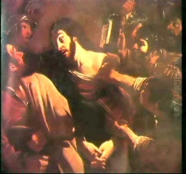 The Arrest Of Christ Oil Painting by Giovanni Francesco Barbieri
