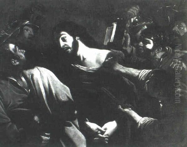 The Betrayal Of Christ Oil Painting by Giovanni Francesco Barbieri