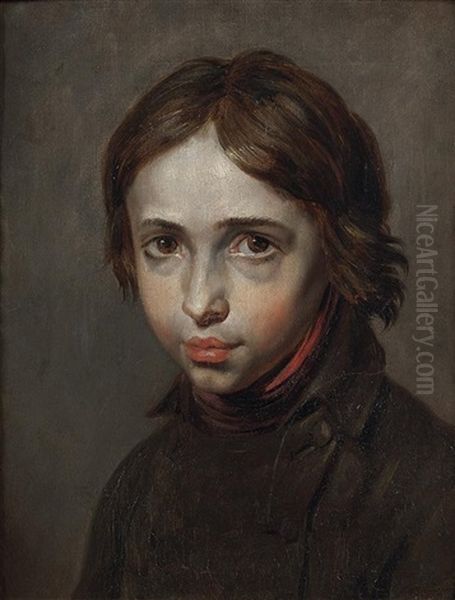 Jeune Garcon En Buste Oil Painting by Pierre-Narcisse Guerin