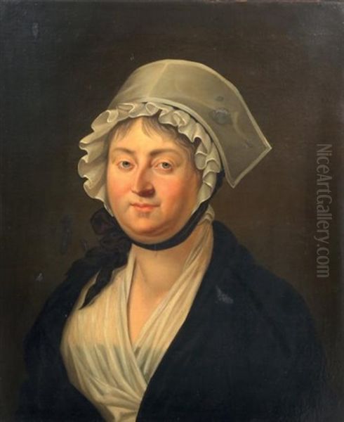 Portrait De Marie Louise Victoire De Donnissan, Marquise De Lescure Puis De La Roche Jaquelein (1772 - 1857) Oil Painting by Pierre-Narcisse Guerin