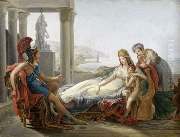 Enee Racontant A Didon Les Malheurs De Carthage Oil Painting by Pierre-Narcisse Guerin