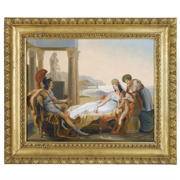 Aeneas Recounting The Trojan War To Dido Oil Painting by Pierre-Narcisse Guerin