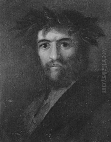 Ein Mit Lorbeeren Gekronter Dichter Oil Painting by Pierre-Narcisse Guerin