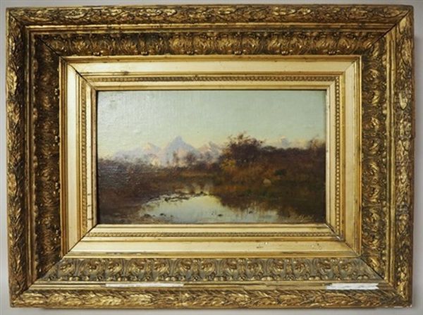 Le Neron, Vue De La Plaine De Grenoble Oil Painting by Laurent Guetal