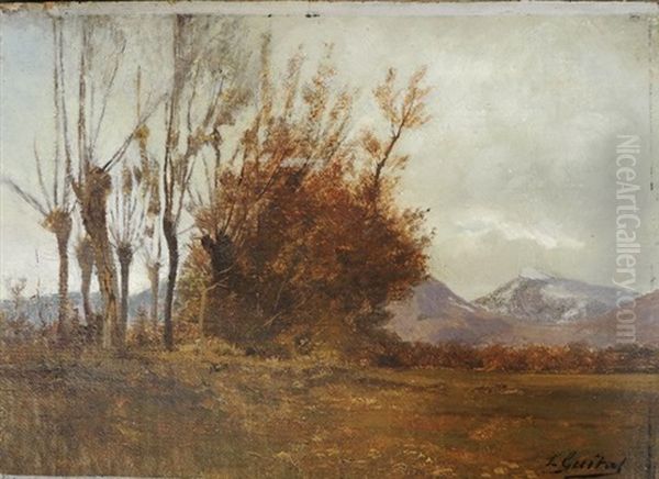 Saules Au Rondeau, En Fond La Pinea Oil Painting by Laurent Guetal