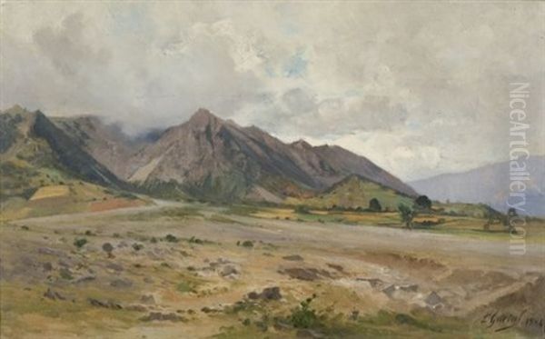 Vue Prise Dans Le Trieves Oil Painting by Laurent Guetal