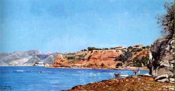 La Calanque De Mourepiane A Seons Saint-andre Oil Painting by Paul Camille Guigou