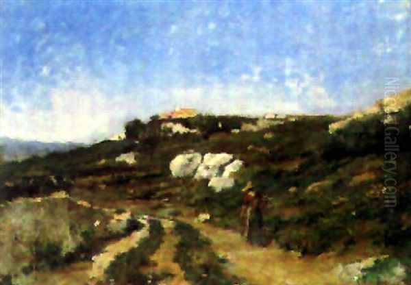 Paysage Oil Painting by Paul Camille Guigou