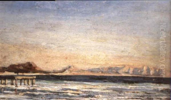 Port De Marseille, Bassin Au Soleil Couchant Oil Painting by Paul Camille Guigou