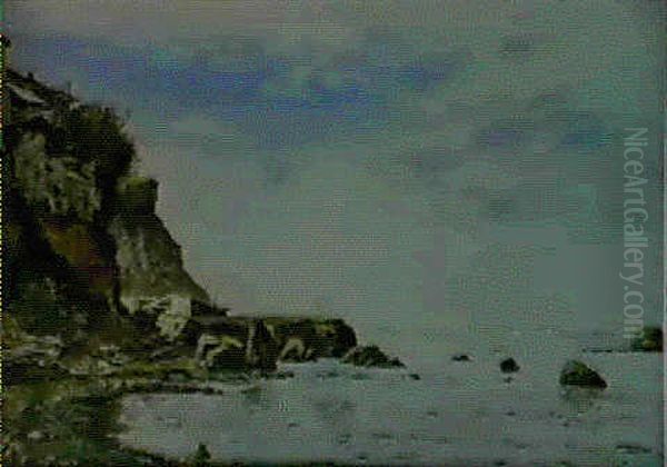 Rivage Aux Environs De Marseille Oil Painting by Paul Camille Guigou