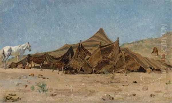 The Encampment Oil Painting by Gustave Achille Guillaumet