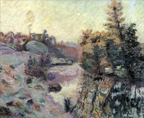 Ecluse De Bourchardon, Crozant Oil Painting by Armand Guillaumin (Fils)
