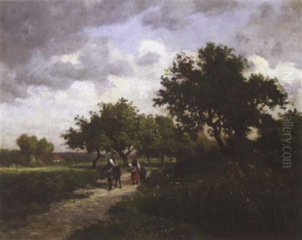 La Promenade Oil Painting by Ernest Guillemer