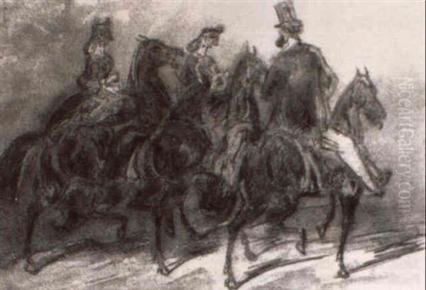 Paysage Oil Painting by Lucien Victor Guirand De Scevola