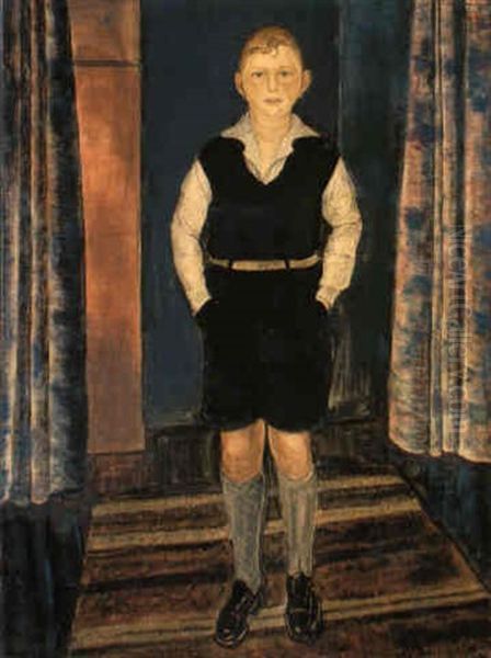 Portrait Hellmuth Biermann Oil Painting by Kurt Guenther