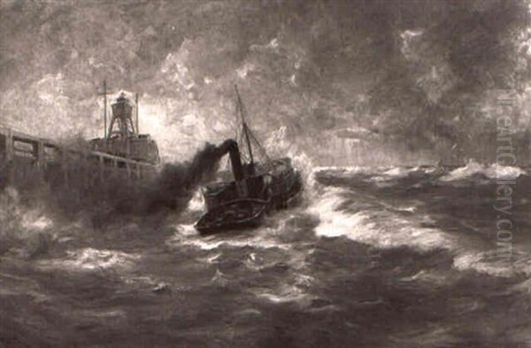 Seestuck Oil Painting by Otto Edmund Gunther