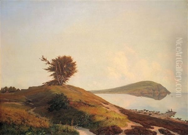 Abendstimmung Bei Kullen (sudschweden) Oil Painting by Louis Gurlitt
