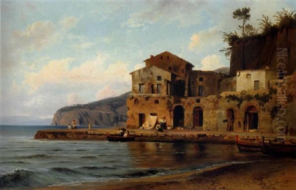 Motiv Aus Suditalien Oil Painting by Louis Gurlitt