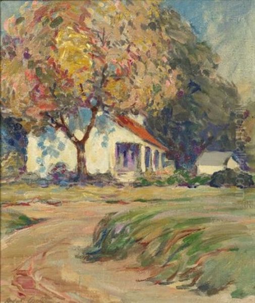 Road To The Cottage Oil Painting by Bernhard Gutmann