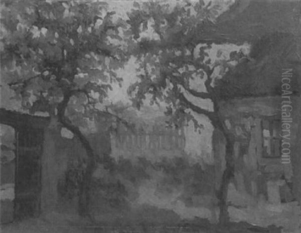 Im Garten Oil Painting by Oedon Guzsik