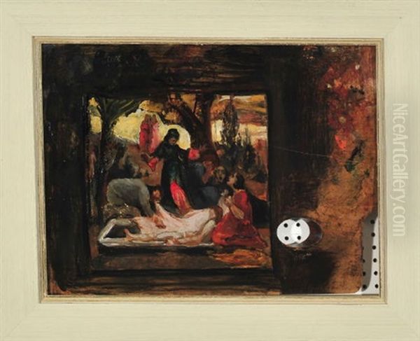 Grablegung Christi (sketch) Oil Painting by Nikolaus Gysis